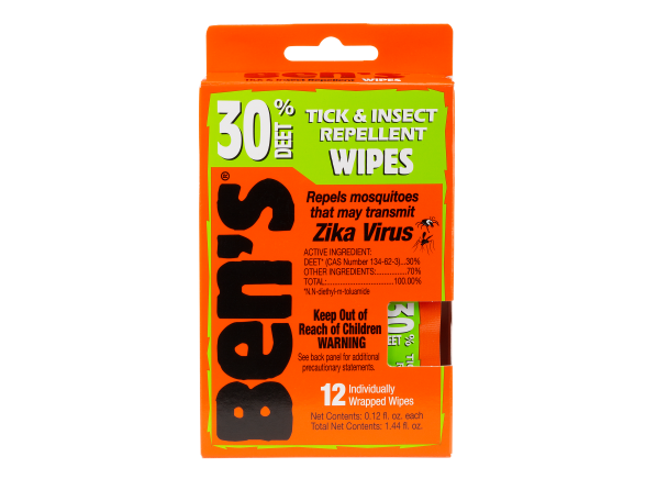 Ben's Tick & Insect Repellent Wipes